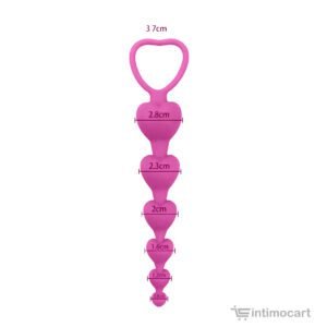 Heart beaded plug, stimulator, sex toy