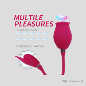 Rose-sucker-Vibrators-for-Women-Automatic-Tongue-Licking-Clit-Stimulation-Female-Masturbation-Device-Intimocart, Sex toys for women, sex toys online