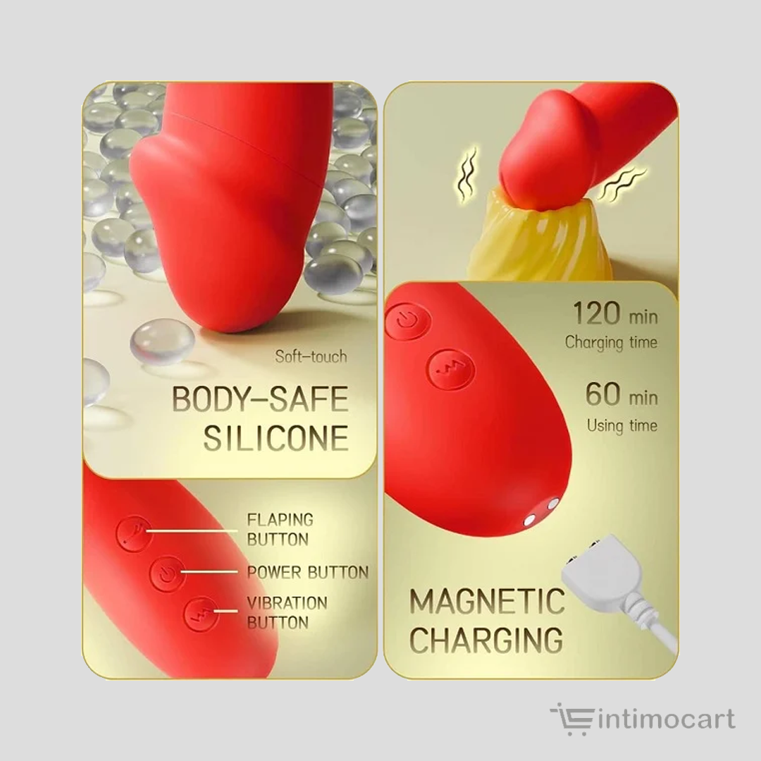 rabbit flutter vibrator, rabbit vibrator, intimocart, sex toys for women