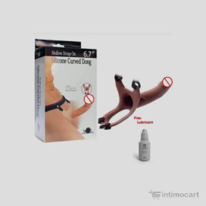 6.7 inch hallow strap on dildo, sex toys for men, male sex toys, male strap on dildo, sex toys online, sex toys in India, Intimocart