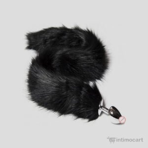 black fur fox tail butt plug, sex toys online, sex toys in India, Intimocart, LGBTQ Toys