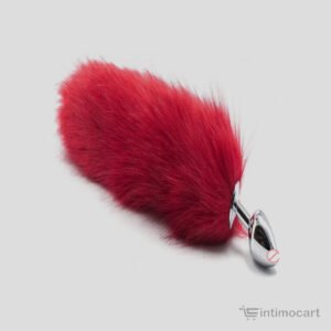red fur fox tail butt plug, sex toys online, sex toys in India, Intimocart, LGBTQ Toys