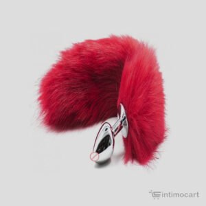 red fur fox tail butt plug, sex toys online, sex toys in India, Intimocart, LGBTQ Toys