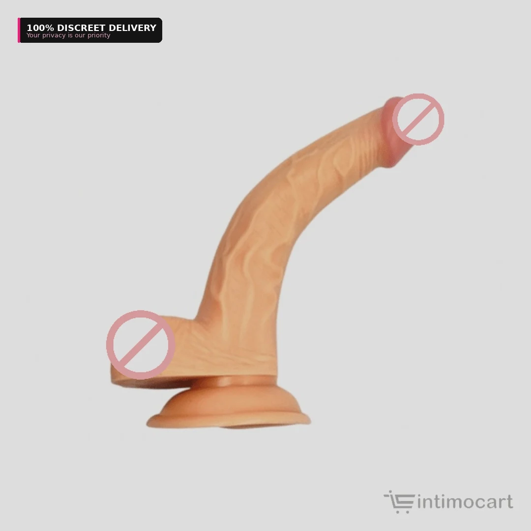 cute boy 8 inch silicone suction dildo for women, Intimocart