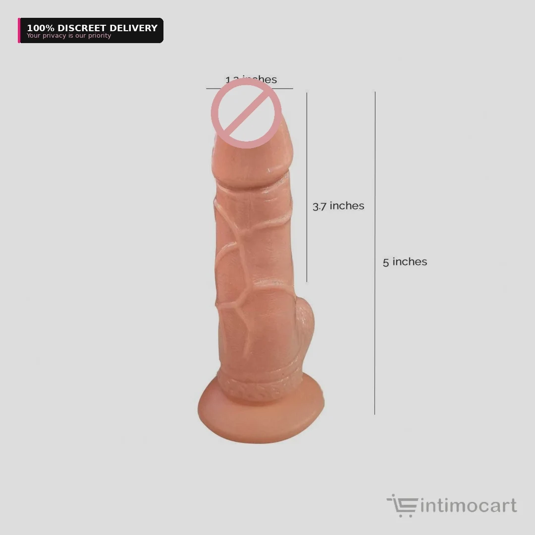 mini boy 5 inch silicone suction dildo for women, intimocart