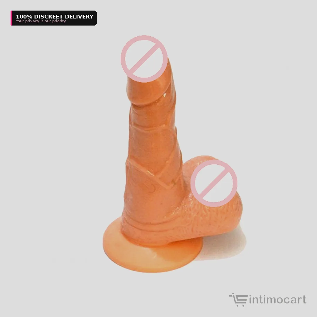 mini boy 5 inch silicone suction dildo for women, intimocart